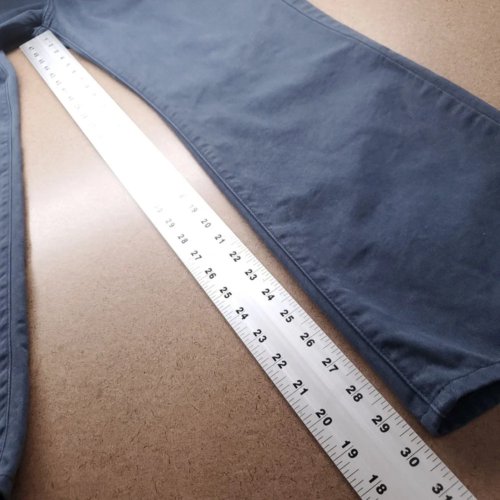 AG The Protégé Straight Leg Chino Pants Men 32R Blue 5-Pocket Designer Luxury